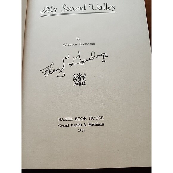 My Second Valley William Goulooze Signed 5th Printing 1971 HCDJ - Picture 9 of 16